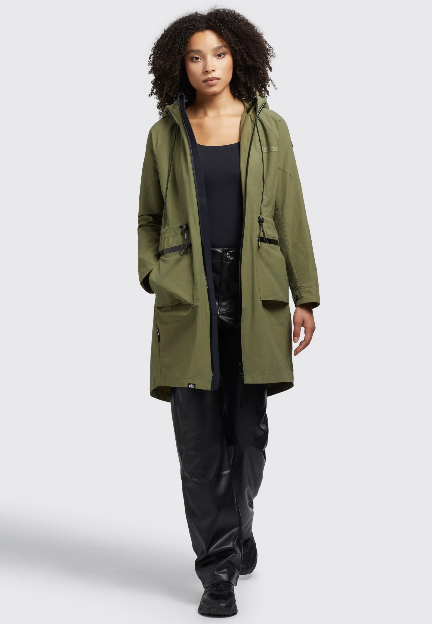 Khujo Levane - Regenjas - Olivgrün 4 Khujo Levane - Regenjas - Olivgrün - Afbeelding 2