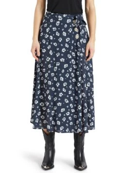 Khujo Hepke - A-Lijn Rok - Blau-Weiß Geblümt -Khujo Verkoopwinkel 048a5877c99445bc8e163373a6e61d86