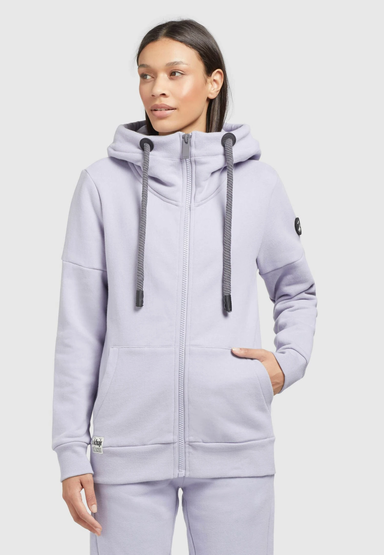 Khujo Salomea - Sweater Met Rits - Flieder 5 Khujo Salomea - Sweater Met Rits - Flieder - Afbeelding 3