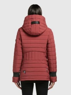 Khujo Winterjassen Winterjas Patt Dames Roestrood -Khujo Verkoopwinkel 04f025044ed1da3eff742abc6af99deb
