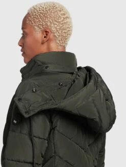 Khujo Korte Mantels Wintermantel Cups Dames Donkergroen -Khujo Verkoopwinkel 0741b8717f0c5568c380d1b09ccbdf2f