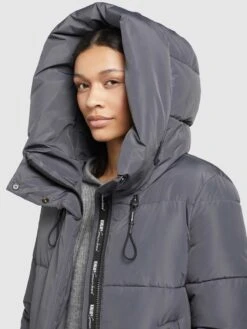 Khujo Wintermantels Wintermantel Soulani Dames Stone Grey -Khujo Verkoopwinkel 0d4d89da7c5f2da3616399458b5ad054