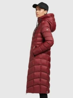 Khujo Winterjassen Winterjas Ingram Shine Dames Donkerrood -Khujo Verkoopwinkel 12448e2b3ff60fb350ba10370f733827