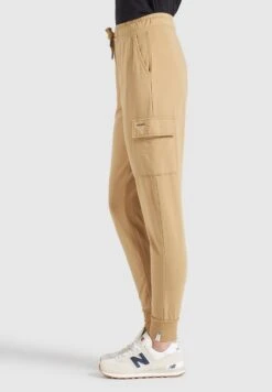 Khujo Sweatpants Tapered Cargobroek Staci Dames Beige -Khujo Verkoopwinkel 135c5b56569fbc8623dd76b96cf07823