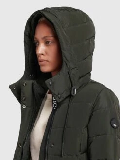 Khujo Korte Mantels Wintermantel Cups Dames Donkergroen -Khujo Verkoopwinkel 1445bab07def79a4638247c1d4856f73