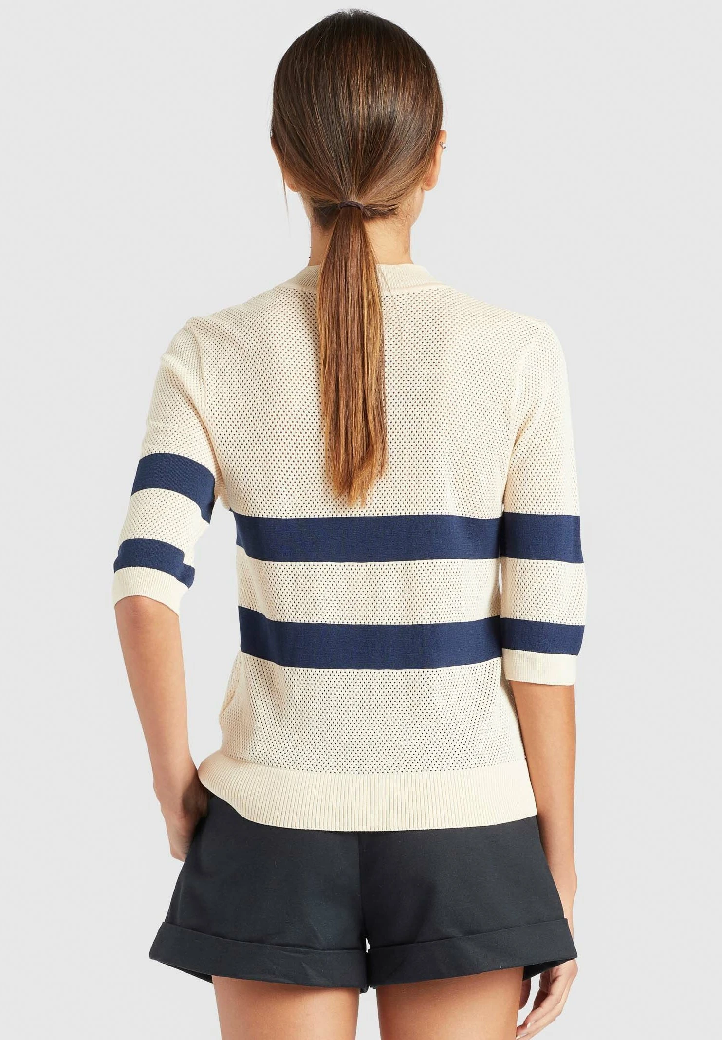 Khujo Chumane - T-Shirt Print - Sand/Dark Blue 5 Khujo Chumane - T-Shirt Print - Sand/Dark Blue - Afbeelding 3