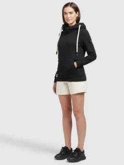 Khujo Hoodies Sweatshirt Rhabea Dames Zwart -Khujo Verkoopwinkel 17295d59b12fd56e7b89ca2289aece72