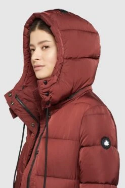 Khujo Wintermantels Wintermantel HAZELLE Dames Roestrood -Khujo Verkoopwinkel 17fd68fed07b23dc019b15767fadc8eb