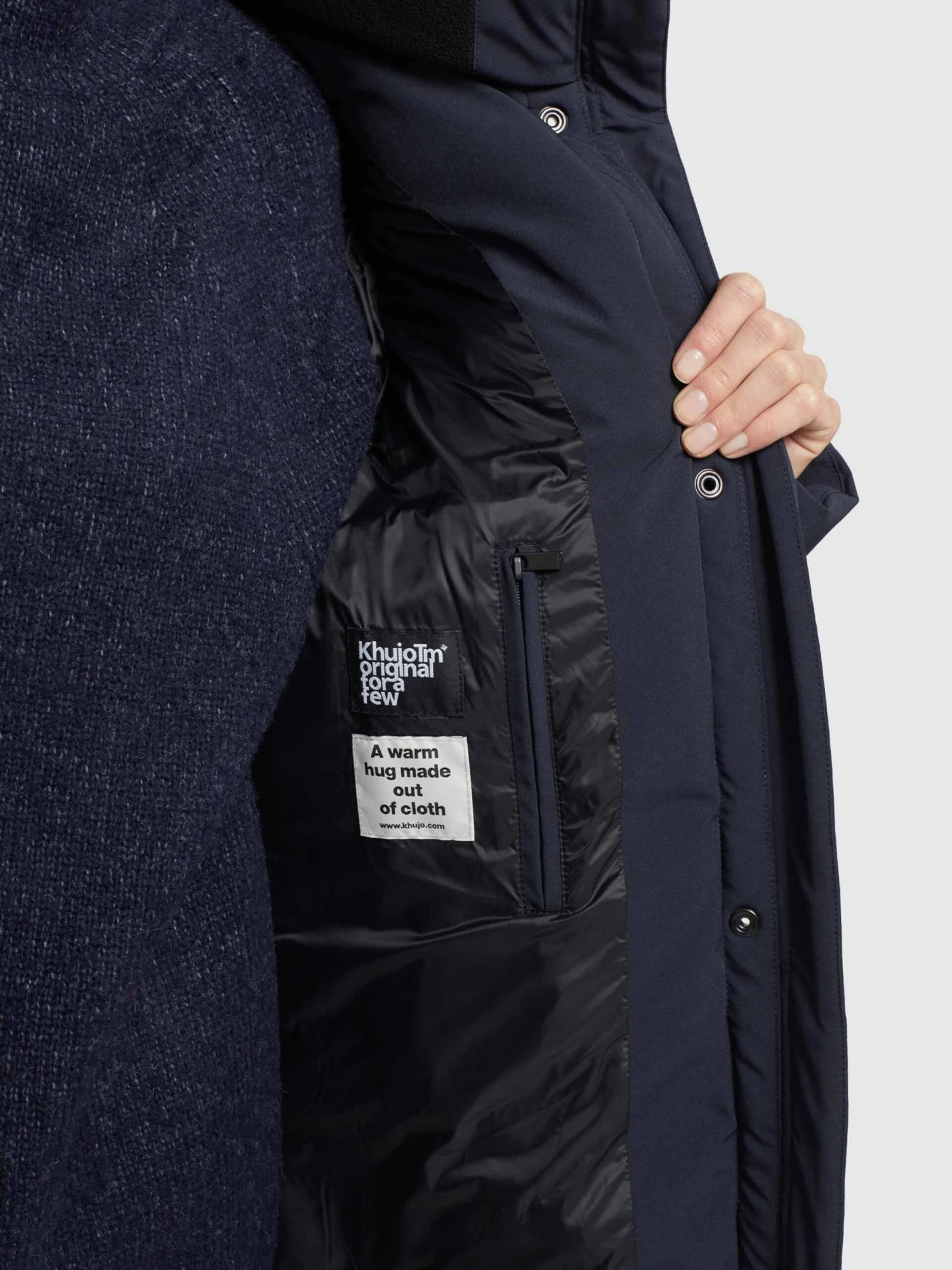 Khujo Korte Mantels Wintermantel Wente Dames Donkerblauw 10 Khujo Korte Mantels Wintermantel Wente Dames Donkerblauw - Afbeelding 8