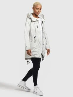 Khujo Parkas Tussenparka Dayes Dames Offwhite -Khujo Verkoopwinkel 24b125c1985323caebdb389c39656691