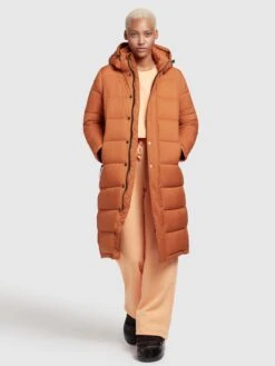 Khujo Wintermantels Wintermantel Corinna Dames Cognac -Khujo Verkoopwinkel 26639f8fd63964382655debe3a6d5880