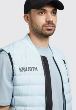 Khujo Reman Matt - Bodywarmer - Hellblau -Khujo Verkoopwinkel 284c65be62a84989a860e697373e4a28