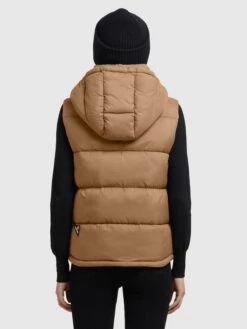 Khujo Bodywarmers Bodywarmer Eden Dames Lichtbruin -Khujo Verkoopwinkel 2af655752085bccc66888100cf3f8541