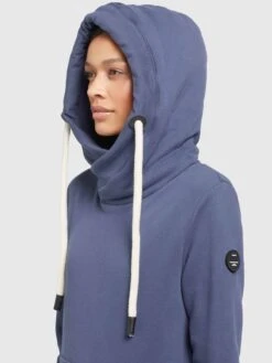 Khujo Hoodies Sweatshirt Rhabea Dames Blauw -Khujo Verkoopwinkel 2bed52da8f888bfa66ca8fcb5ae7c940