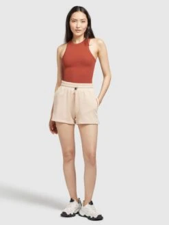 Khujo Shorts Regular Broek Dames Abrikoos -Khujo Verkoopwinkel 2c9b7982fbffb205ee3c615b8a434dcc