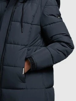 Khujo Wintermantels Wintermantel Deria Dames Donkerblauw -Khujo Verkoopwinkel 2f19ed01b445d0c692fff6fb23217f28