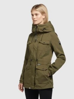 Khujo Parkas Tussenparka ELST Dames Olijfgroen -Khujo Verkoopwinkel 332bd18064ba173f615e345555ba1bab