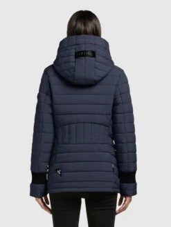 Khujo Winterjassen Winterjas Patt Dames Donkerblauw -Khujo Verkoopwinkel 35387c49907e72236e4c749da17461a0