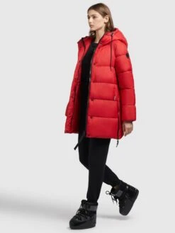 Khujo Winterjassen Winterjas Franee Dames Rood -Khujo Verkoopwinkel 360abbe29614bd29e71847c71edcd280