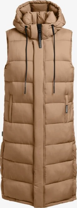 Khujo Bodywarmers Bodywarmer Tourin Dames Lichtbruin