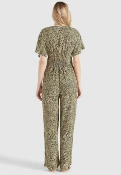 Khujo Borgia - Jumpsuit - Schwarz-Gelb Geblümt -Khujo Verkoopwinkel 39bbe9fead3947409800ae753c861068