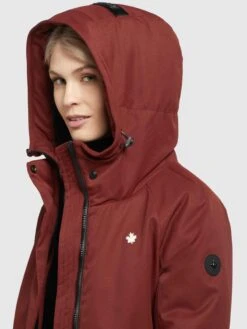 Khujo Parkas Tussenparka Dames Roestrood -Khujo Verkoopwinkel 3b941b3d10e195148079486c55646784