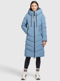 Khujo Wintermantels Wintermantel Ayleena Dames Lichtblauw -Khujo Verkoopwinkel 42bdcac3940156ad6170ce26777d48a3