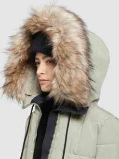 Khujo Wintermantels Wintermantel LOLL Dames Pastelgroen -Khujo Verkoopwinkel 442b5ba70818fd789e85cd49aaecd65b