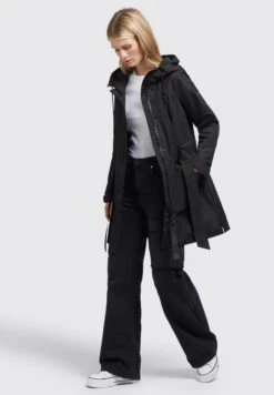 Khujo Lauren - Parka - Schwarz -Khujo Verkoopwinkel 46c2480da9084e559cf02540553e393e