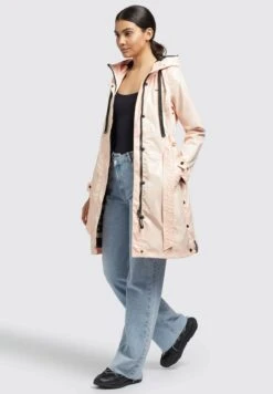 Khujo Alecia - Trenchcoat - Apricot -Khujo Verkoopwinkel 4909151d92ed4515ab3413f9cea845be