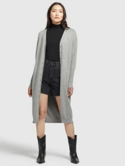 Khujo Vesten Gebreid Vest Elina Dames Grijs -Khujo Verkoopwinkel 4fc9c2b5ad387c93d65c1ff2d606eac9