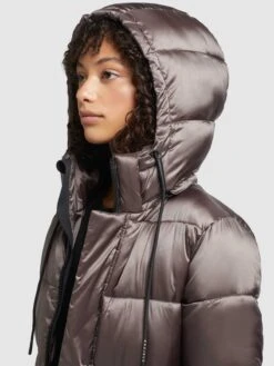 Khujo Wintermantels Wintermantel Julina Dames Taupe -Khujo Verkoopwinkel 50fa37dd08015491545046b23821dad7