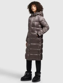 Khujo Wintermantels Wintermantel Julina Dames Taupe -Khujo Verkoopwinkel 51b60a20849b2a2cf2e61edb332f7008