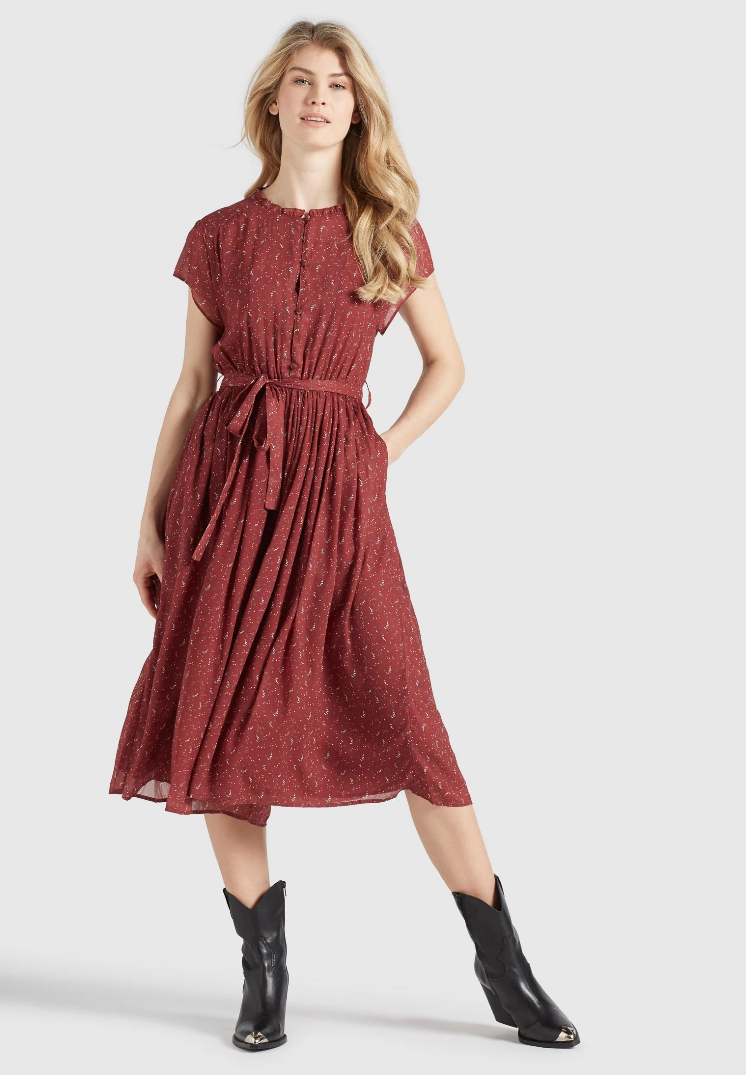 Khujo Louanna - Jumpsuit - Red 4 Khujo Louanna - Jumpsuit - Red - Afbeelding 2