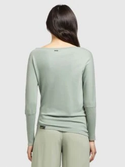 Khujo Fijngebreide Truien Trui Shea Dames Mintgroen -Khujo Verkoopwinkel 540286dd3f6919e386e6728dd7544090