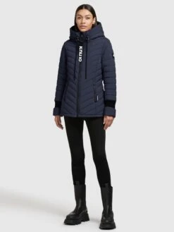 Khujo Winterjassen Winterjas Patt Dames Donkerblauw -Khujo Verkoopwinkel 559e4786176582b639817b1e88ebcaec
