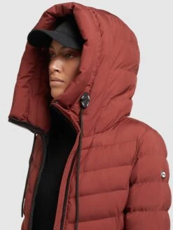 Khujo Wintermantels Wintermantel Ingram Dames Roestrood -Khujo Verkoopwinkel 579ed419dbb82f9719f314e86fc0bb45