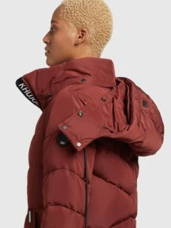 Khujo Wintermantels Wintermantel Huba Dames Karmijnrood -Khujo Verkoopwinkel 5ab45aaa31040048987aa5b1a1209af4