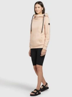 Khujo Hoodies Sweatshirt Rhabea Dames Abrikoos -Khujo Verkoopwinkel 5cc08f5037618e2b8bb065b4770a9270