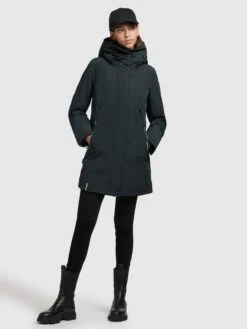 Khujo Winterjassen Winterjas Viona Dames Nachtblauw -Khujo Verkoopwinkel 60a47007bfb3169fac054a5756aa9846