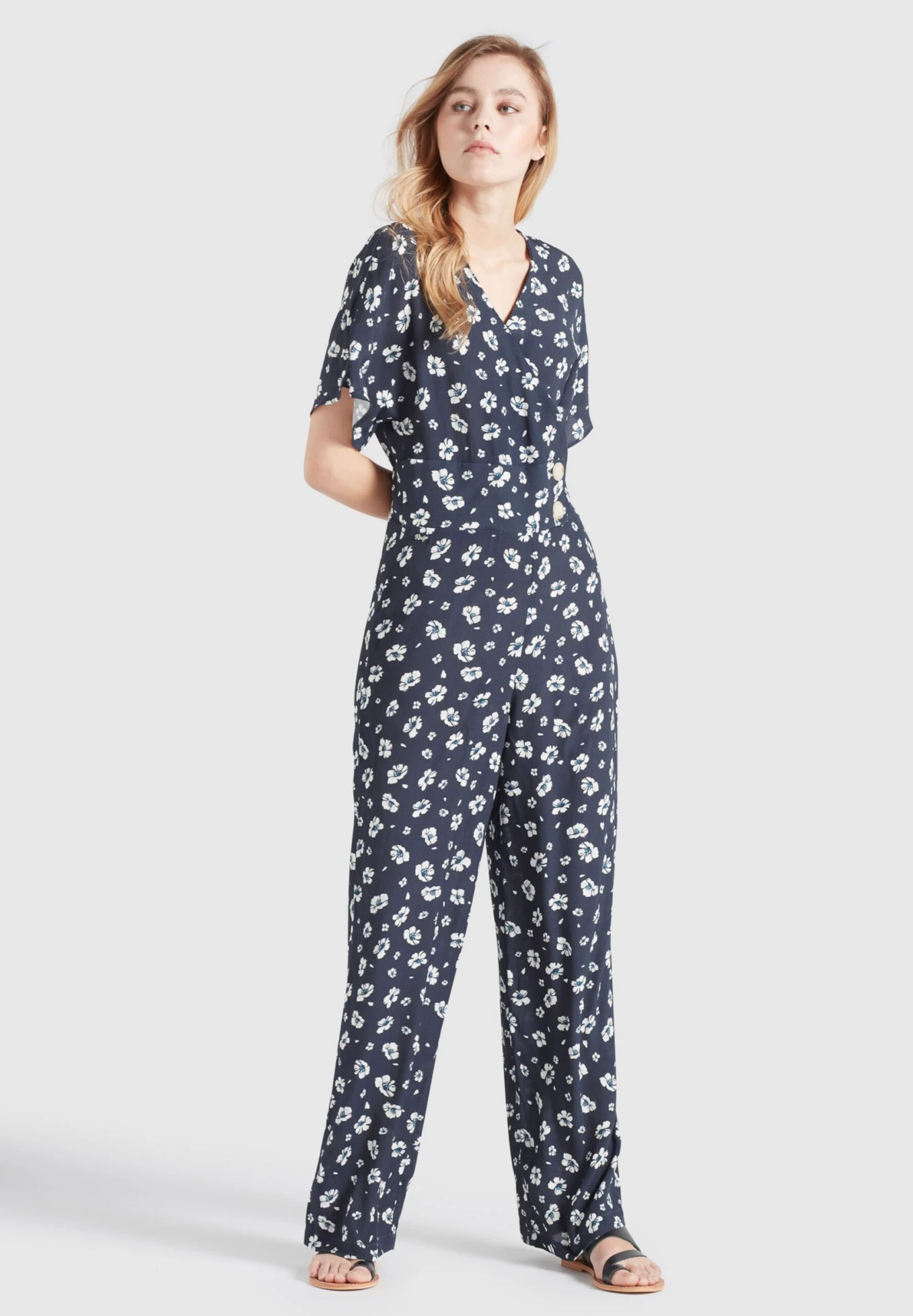 Khujo Lange Jumpsuits Jumpsuit Borgia Dames Marine 7 Khujo Lange Jumpsuits Jumpsuit Borgia Dames Marine - Afbeelding 5