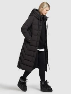 Khujo Wintermantels Wintermantel Gamber Dames Zwart -Khujo Verkoopwinkel 65c754e494973f472fe1ed815f227955