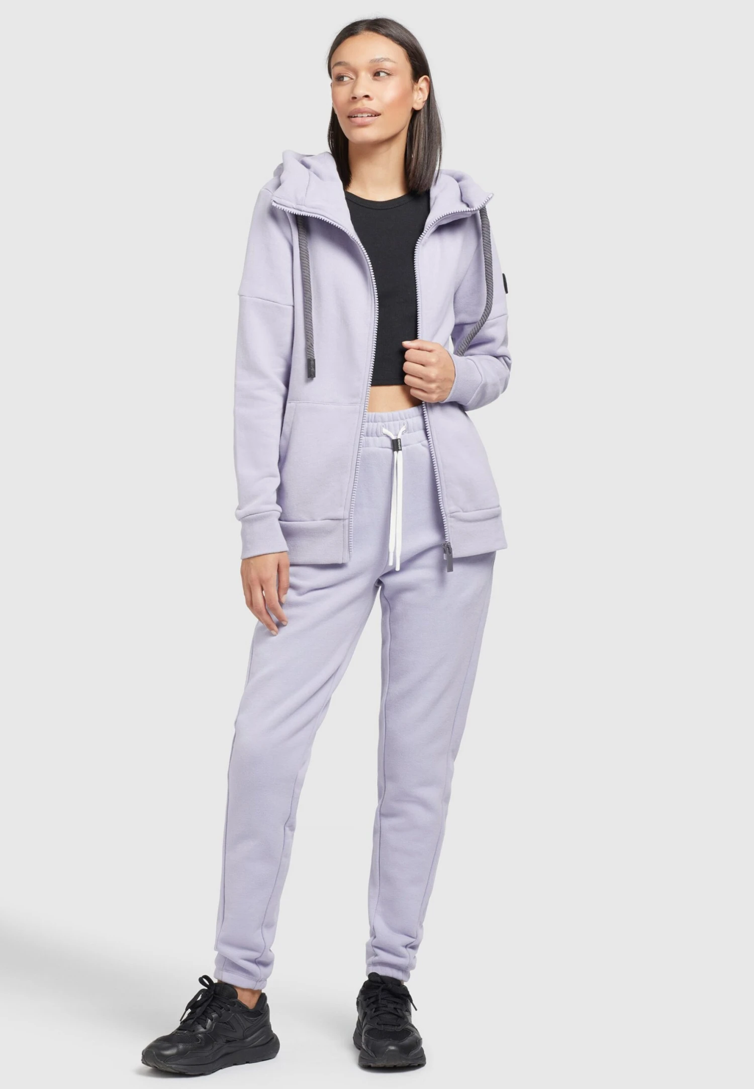 Khujo Salomea - Sweater Met Rits - Flieder 9 Khujo Salomea - Sweater Met Rits - Flieder - Afbeelding 7