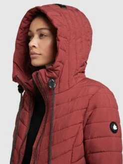 Khujo Winterjassen Winterjas Patt Dames Roestrood -Khujo Verkoopwinkel 669b0c1560aa4553dea818b81f45f9cf