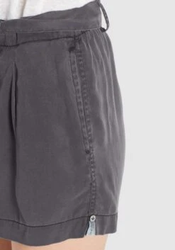 Khujo Shorts Regular Bandplooibroek Indira Dames Grijs -Khujo Verkoopwinkel 688c273dff37d5b59d4a8672e55ce093