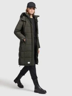 Khujo Wintermantels Wintermantel Cliv Dames Donkergroen -Khujo Verkoopwinkel 6a7a7bdb4f8299176cd26a4ae57d1dc6