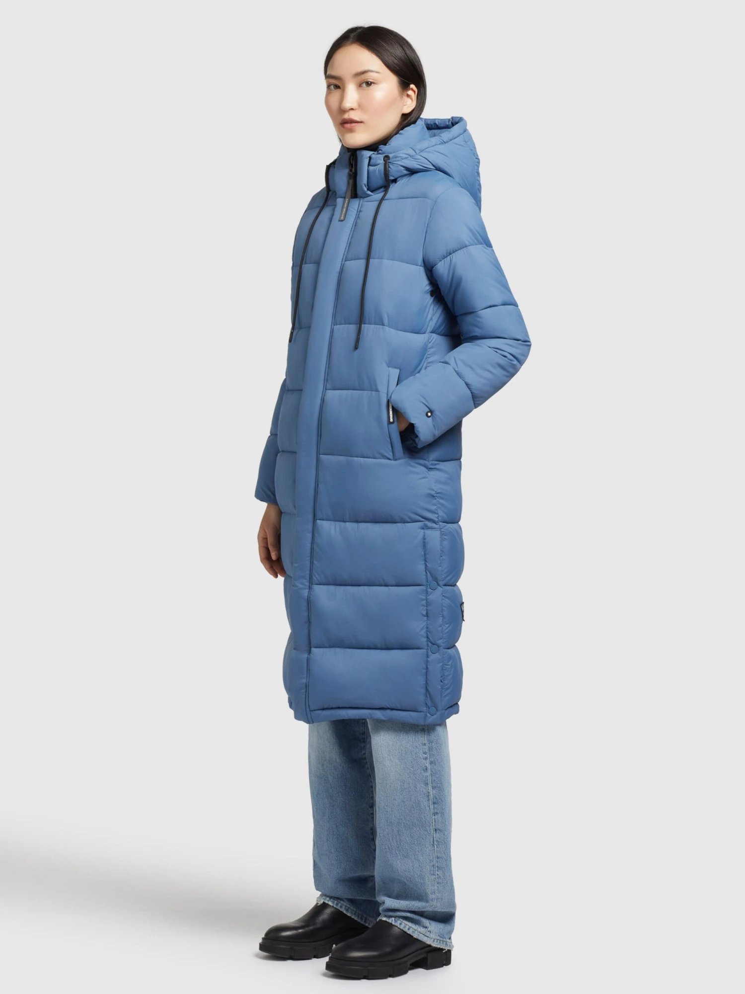 Khujo Wintermantels Wintermantel Julina Dames Blauw 7 Khujo Wintermantels Wintermantel Julina Dames Blauw - Afbeelding 5