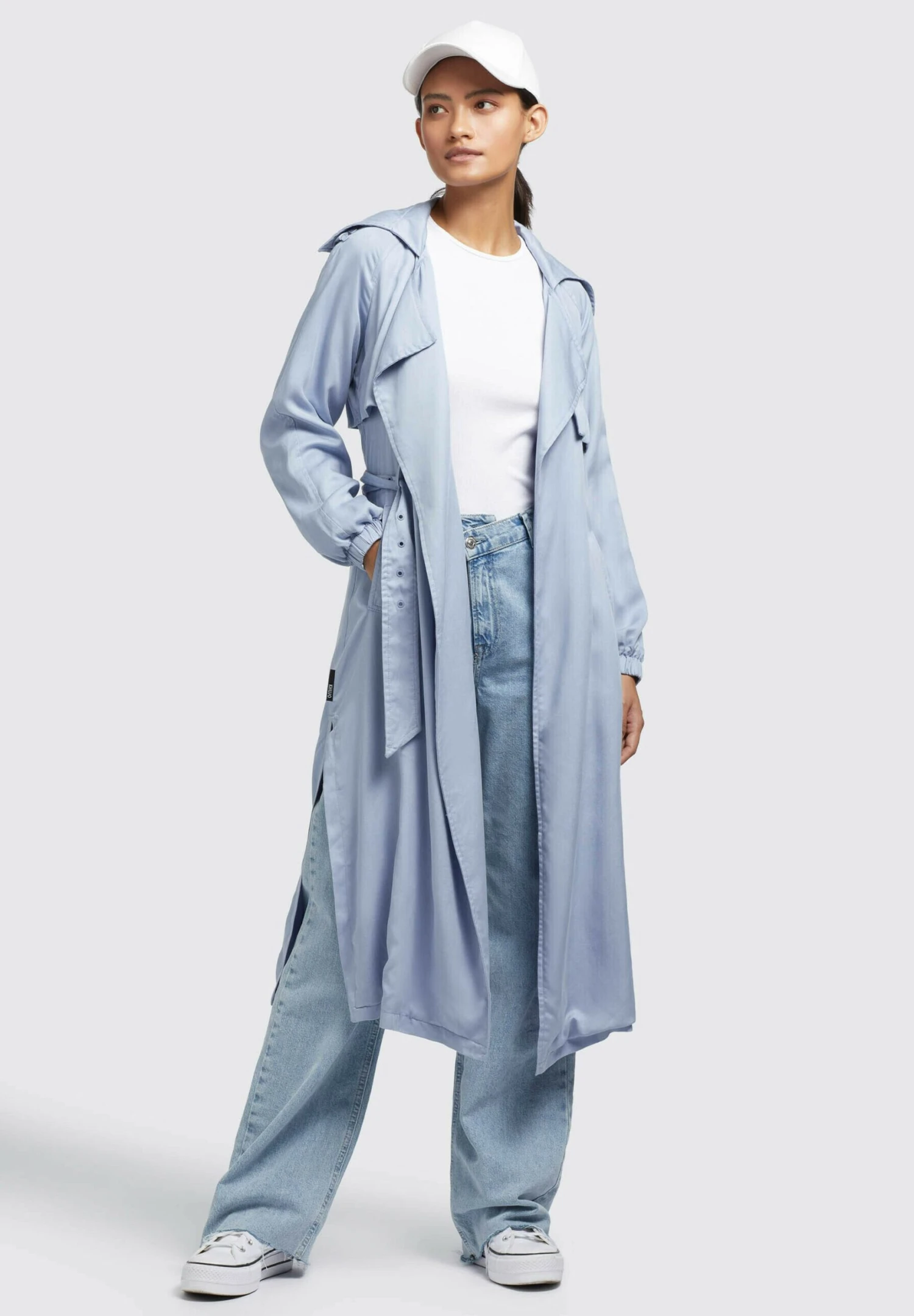 Khujo Garda - Trenchcoat - Blau 4 Khujo Garda - Trenchcoat - Blau - Afbeelding 2