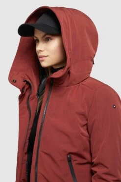 Khujo Winterjassen Winterjas Viona 3 Dames Roestrood -Khujo Verkoopwinkel 6dddd7ee9b38c2ddc979d437ac5578ed