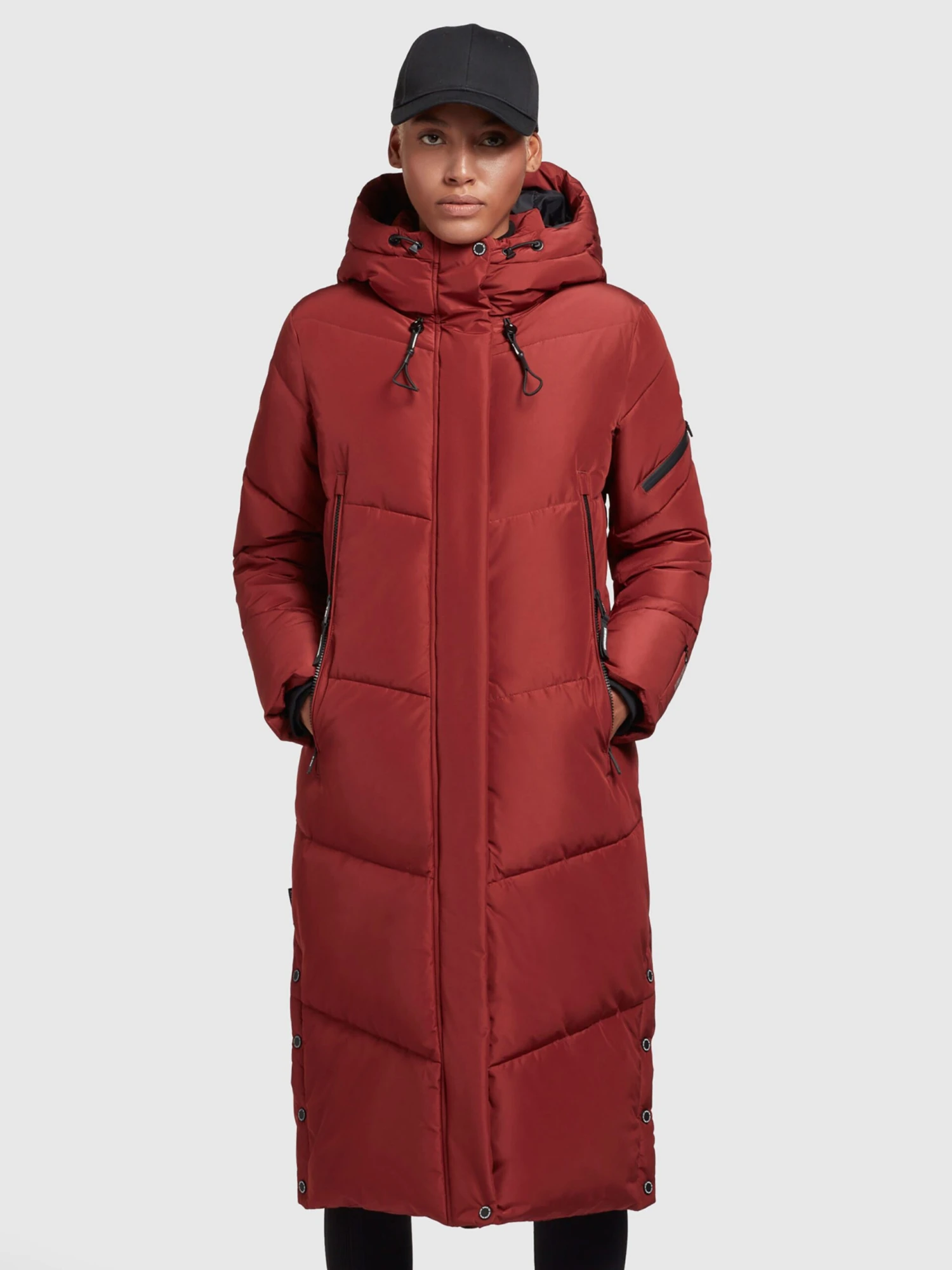 Khujo Tussenmantels Tussenmantel Dames Donkerrood 4 Khujo Tussenmantels Tussenmantel Dames Donkerrood - Afbeelding 2